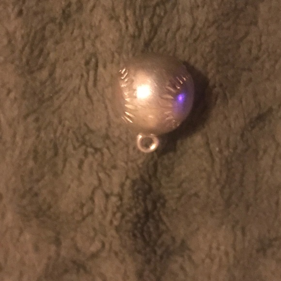 Sterling Silver Baseball Charm - Picture 3 of 4